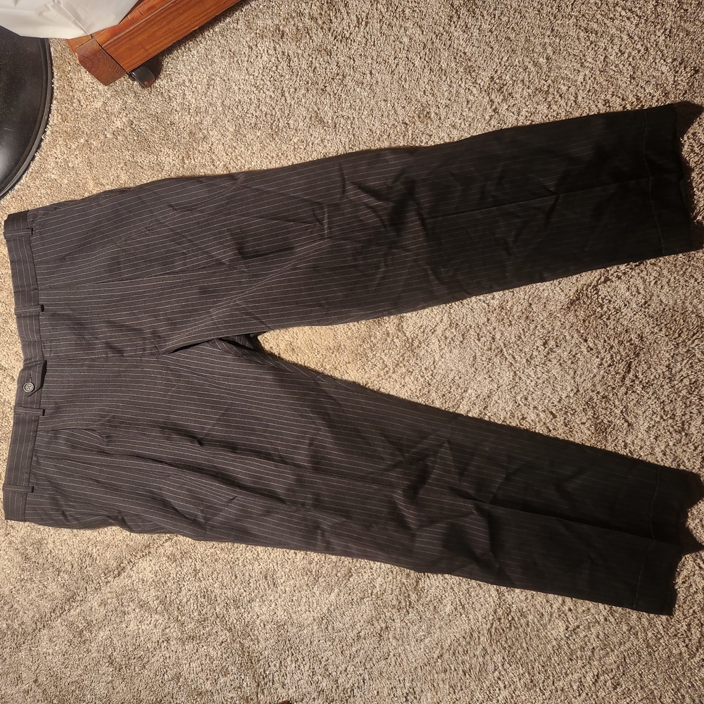 Lauren Ralph Lauren Pinstripe Dress Pants Mens Size 38x30 100% Wool-laine